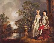 Thomas Gainsborough Heneage Lloyd and His Sister china oil painting artist